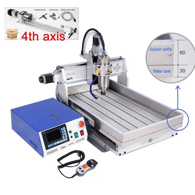 CNC 6040 2200W Offline Control 1500W PCB Drilling Machine with Sink