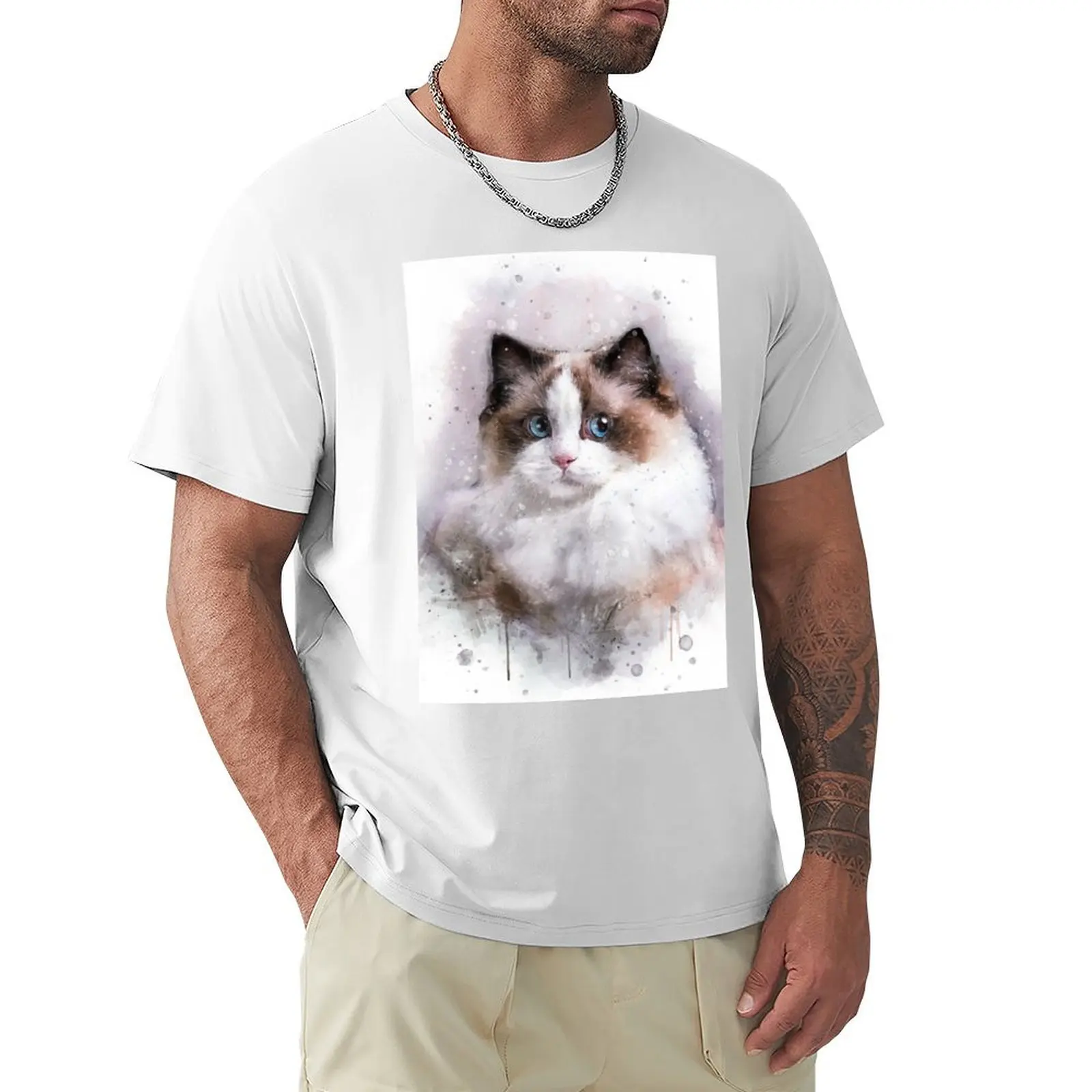 

Ragdoll watercolor T-shirt shirts graphic tees hippie clothes sweat shirts, men