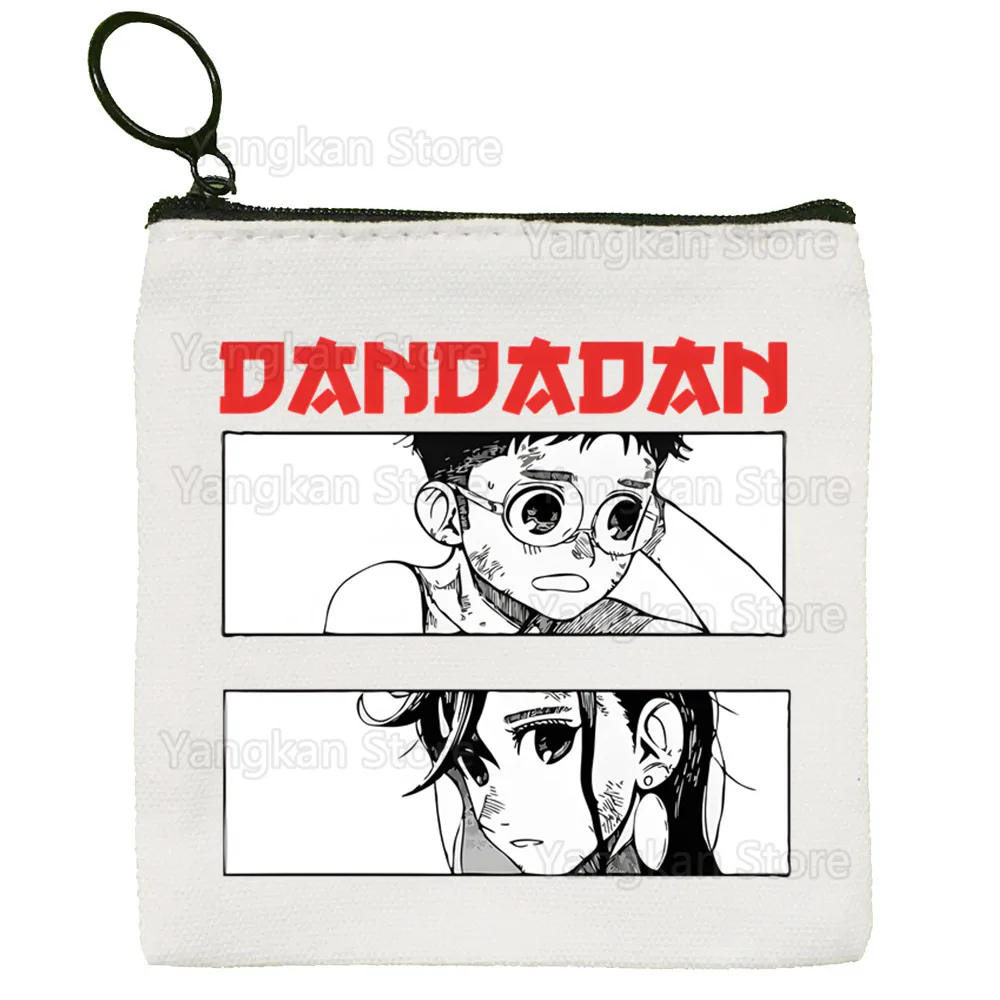 

Dandadan Seiko Anime Okarun Momo Ayase маленький квадратный кошелек для хранения монет маленькая сумка для карт ключ монета клатч сумка для ключей на молнии
