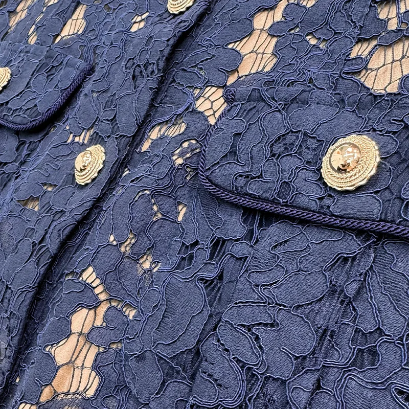 Diamanti di qualità rosa lana intrecciata Tweed due pezzi Set donna autunno inverno abiti corti