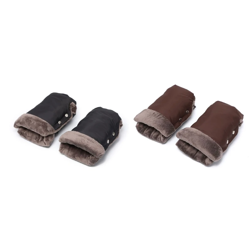 1 paar Winddicht Hand Mof voor Kinderwagens Winter Warm Kinderwagen Handschoenen Waterdichte Wanten Outdoor Kinderwagens