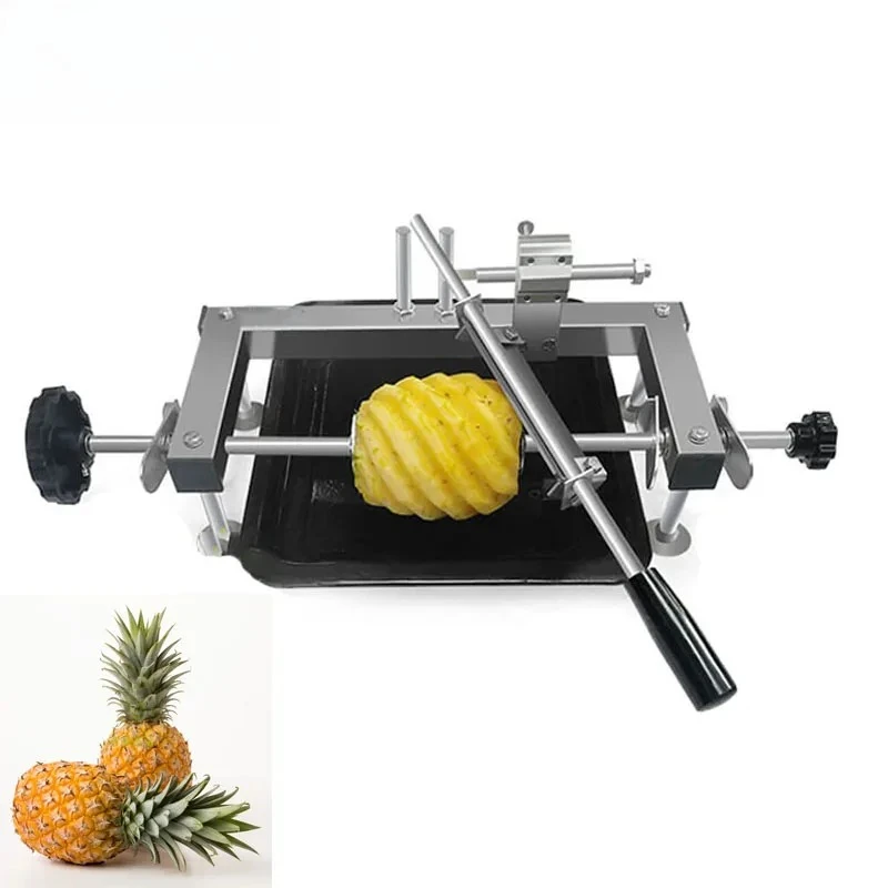 Hand Crank Pineapple Automatic Fruit Melon Skin Peeling Machine Manual Pineapple Peeler
