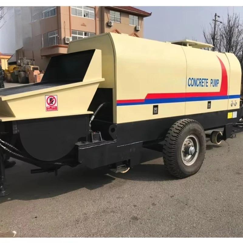 China New Good Performance Small Electric Concrete Pump Trailer Mounted Concrete Pump Small Mobile  Concrete Pump