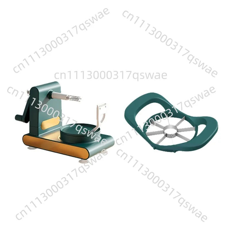 Three-in-one multifunctional peeler, fruit and vegetable spiral slicer, kitchen hand crank