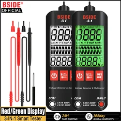 BSIDE Voltage Tester Smart Digital Multimeter Non-Contact Electrician Pen Detector Voltmeter Ac Live Wire Test Ohm Hz NCV Meter