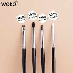 Detail Eye Shadow Brush Makeup Brush Smudge Eyeliner Smudge Brush Horse Hair / Goat Hair Small Eyeshadow Smoky  Makeup Brushes