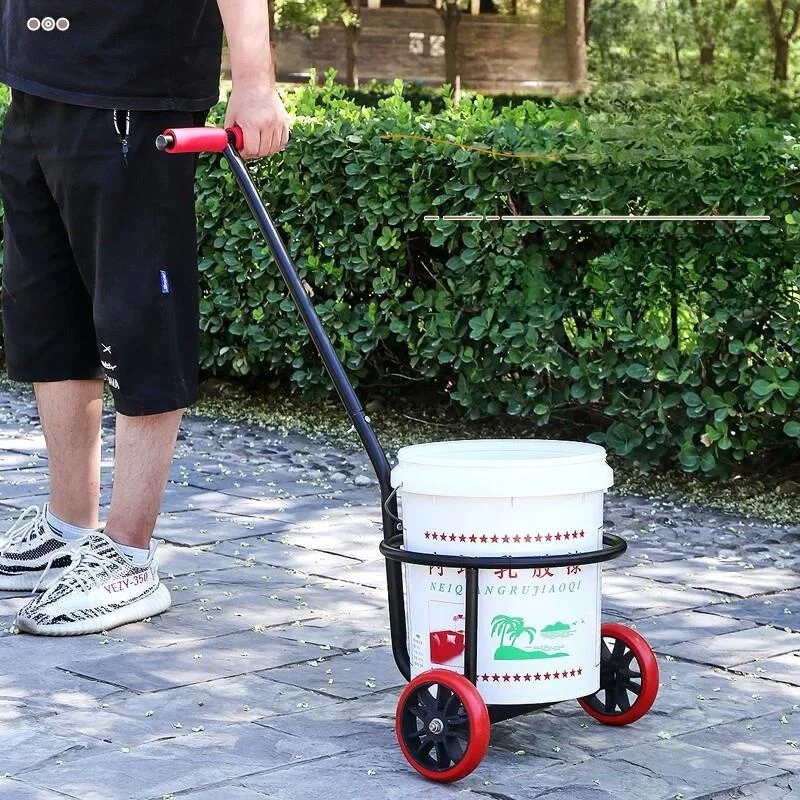 upgraded-silent-wheel-hand-pull-rural-household-garbage-water-bucket-transport-small-cart-portable-shopping-cart-stainless-steel