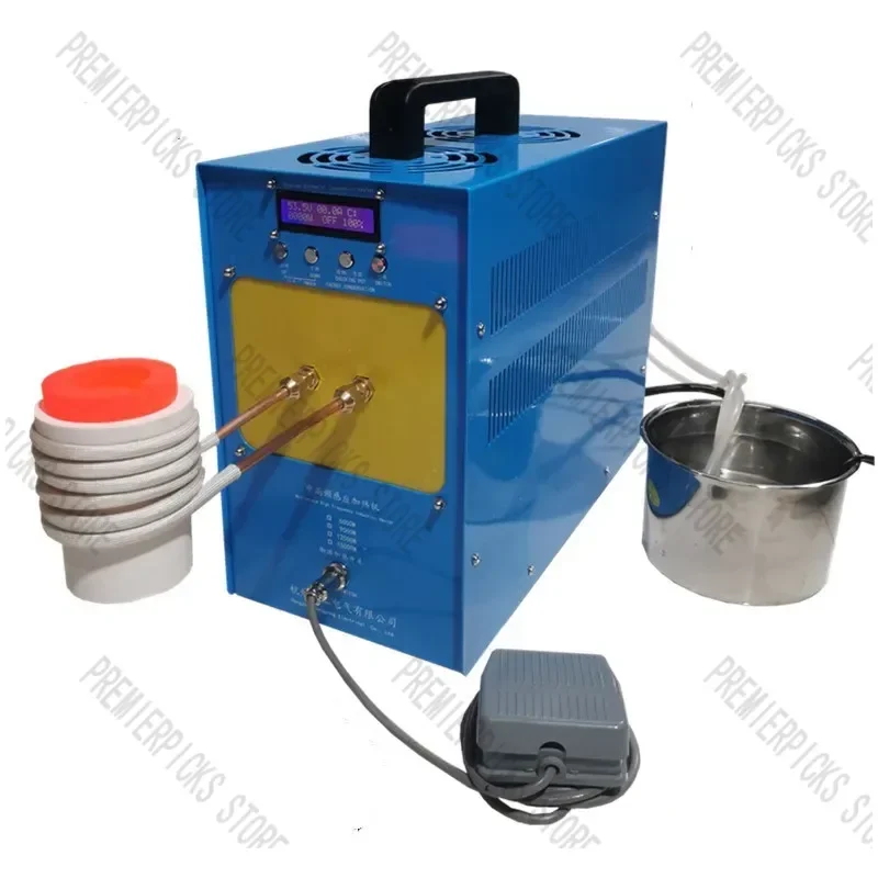 High Frequency Induction Heating Machine Metal Induction Heater High Frequency Furnace Gold Silver Copper Casting Annealing