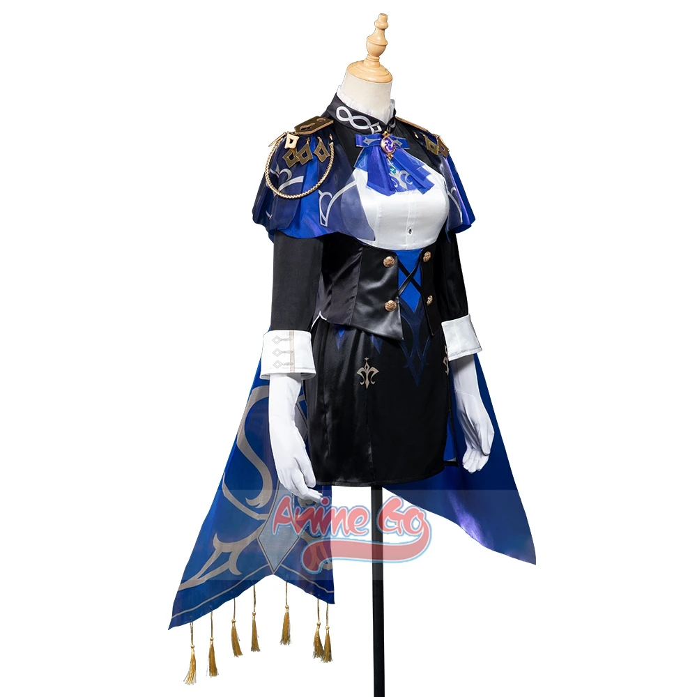 Spiel Genshin Auswirkungen Fontaine Clorinde Cosplay Kostüm Hut Halloween Outfit C08568-A