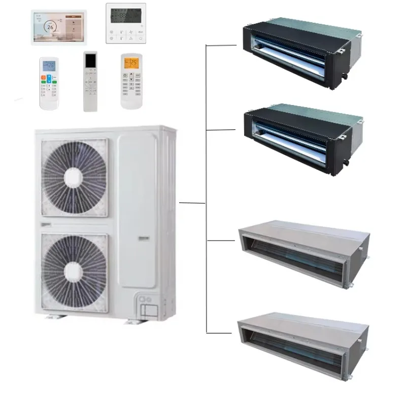 96000 BTU 220V Single Phase Split Air Conditioner 28kW High Efficiency R-410A Eco-Friendly Commercial AC Office DC Motor Pump