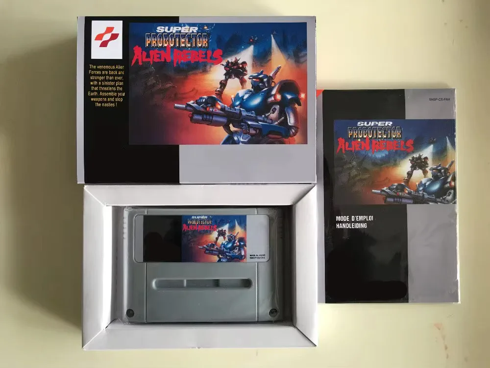 16Bit Games ** Super Probotector Alien Rebels ( French PAL Version!! box+manual+cartridge!! )