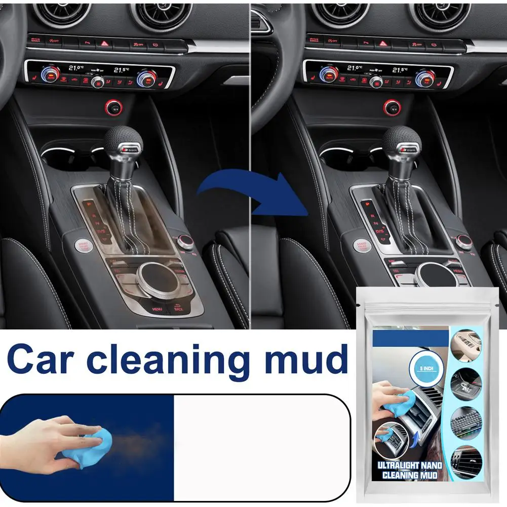 Magic Car Cleaning Mud Gel All-Purpose Non-Toxic Reusable Cleaner Air Vent Eco-Friendly Auto Accessories Interior Dashboard J0K1