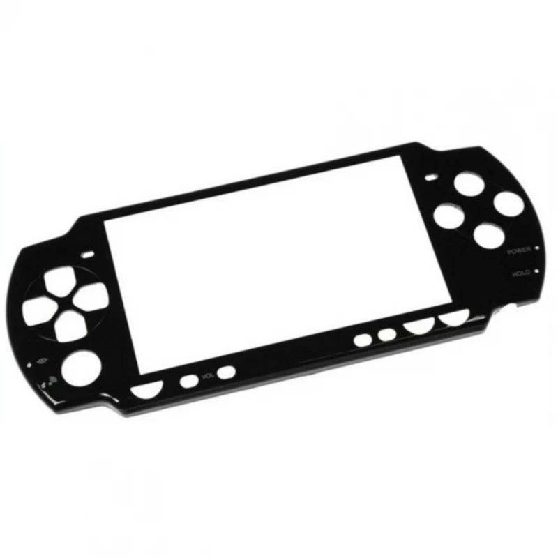 Front Cover for SONY PSP 2000 2004 SLIM SLIM Black Front Screen Black # Sony PSP 200X (PSP-2000, PSP-2001, PSP-2002, PSP-2003, PSP-2004, PSP-2005, PSP-2006, PSP-2007, PSP-2008, PSP-2009, PSP-2010)