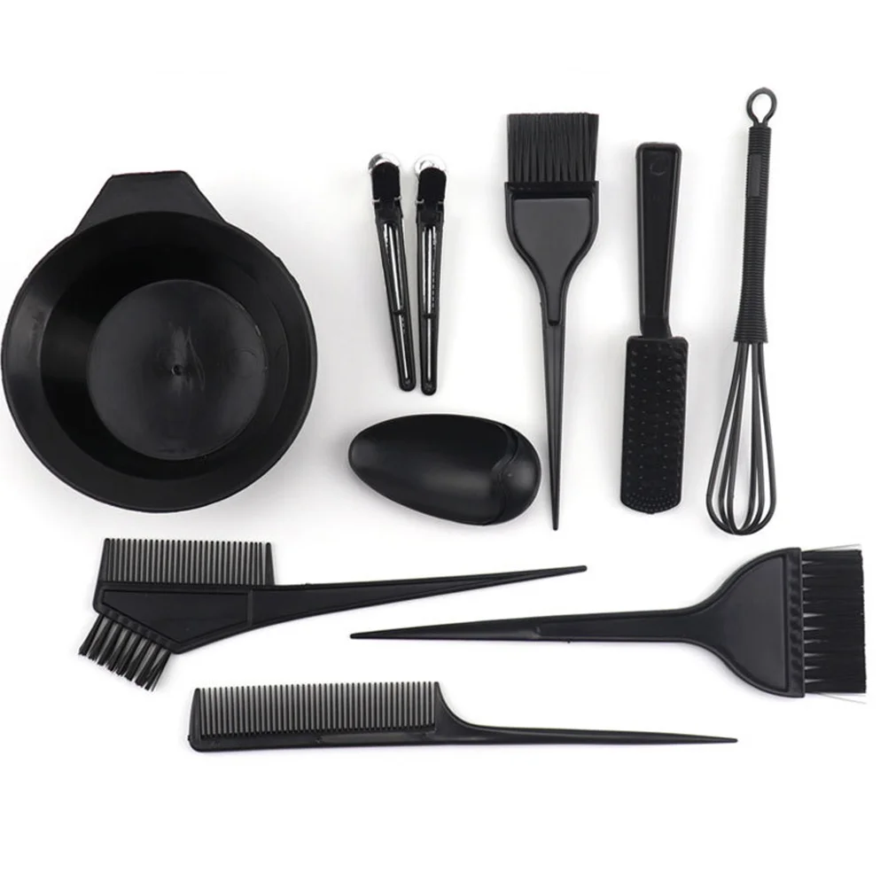 

1 комплект, набор для окрашивания волос, 1 комплект, многоразовая термостойкая чаша для окрашивания, расческа, чехол для ушей, легко очищаемый, химически стойкий, антистатический, для дома
