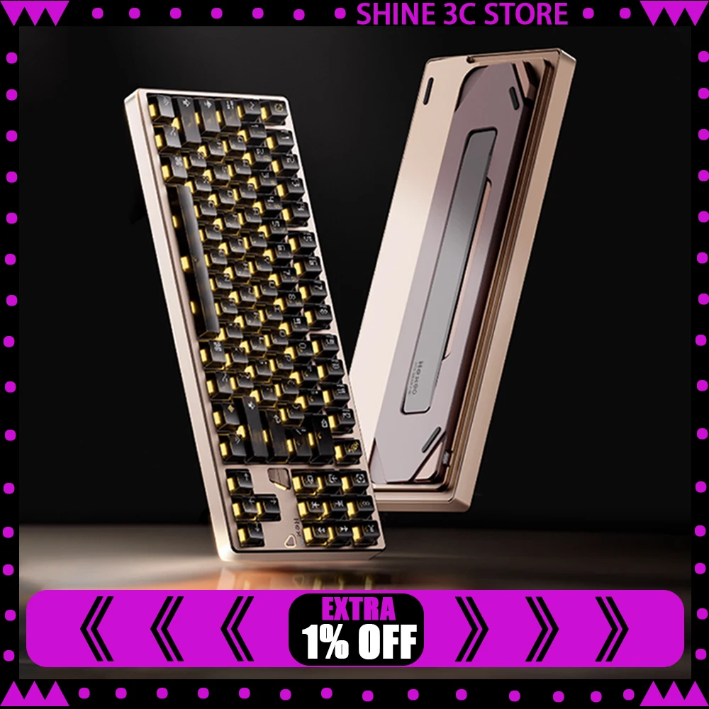 

ATK QK HEX 80 Magnetic Switch Keyboard RT0.005mm Aluminium Gaming Keyboard 220 Mesh 8000hz Anode Spraying RGB Pc Accessories 8