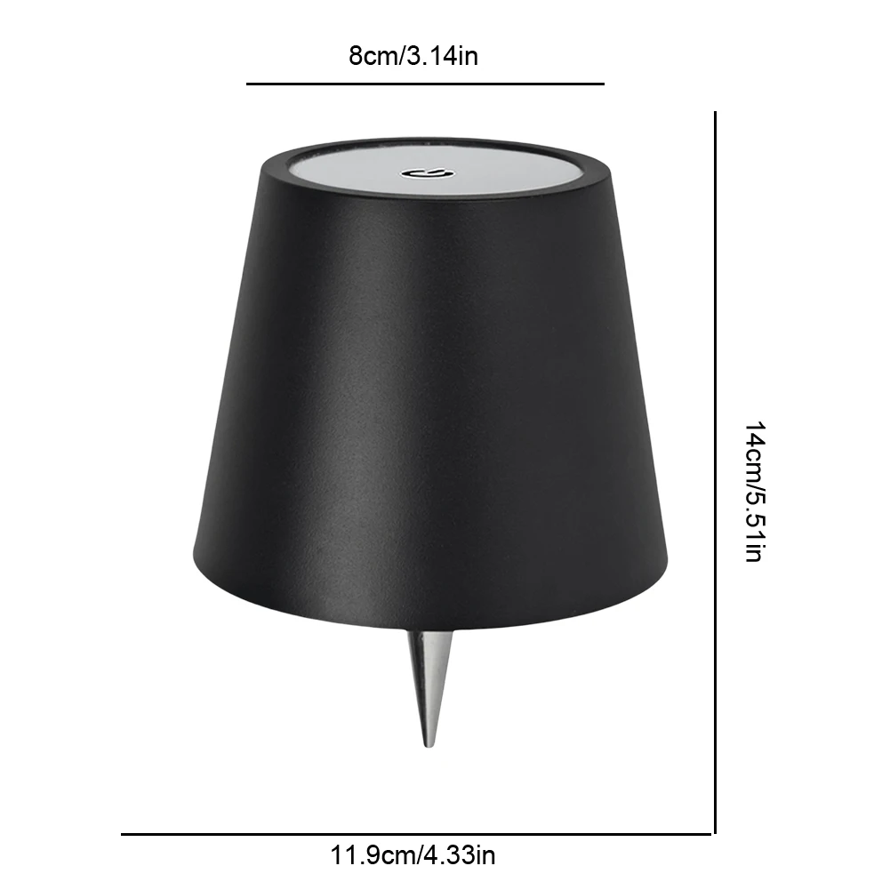 Wireless Bottle Lamp Rechargeable RGB Light Modes/3 Color Portable LED Table Lamp 2000mAh Touch Stepless Dimming for Bar