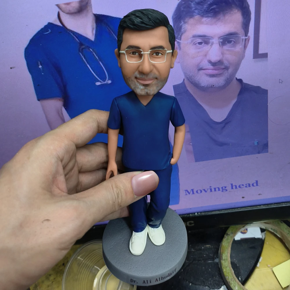 Custom Man Figurines Personalzied Bobblehead, Customized Photo Sculpture, Best gift for Husband, Dad and Boyfriend Birthday