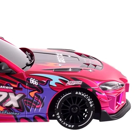 9IMOD 1/43 Mini RC Drift Car 2.4G 4WD Built In Gyro Adjustable Speed LED Light RC Toy