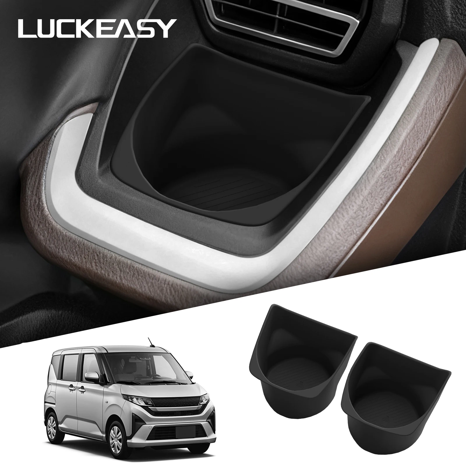 Für Daihatsu MOVE LA850S/LA860S 2025 Auto Tasse Halter Wasser Tasse Lagerung Fall Dashboard Getränke Halter Innen Zubehör 2 stücke