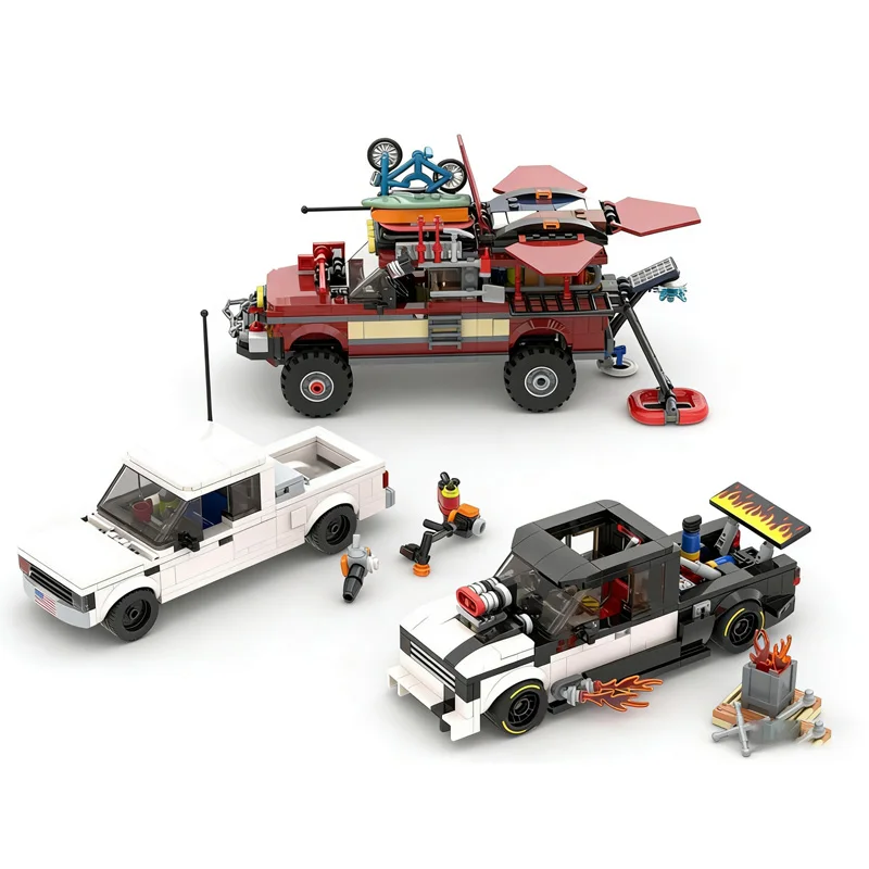 City Car Model MOC Building Bricks Ranger Car Vehicle Pack Modular Technology Children Holiday Gifts Assemble Toys Suit
