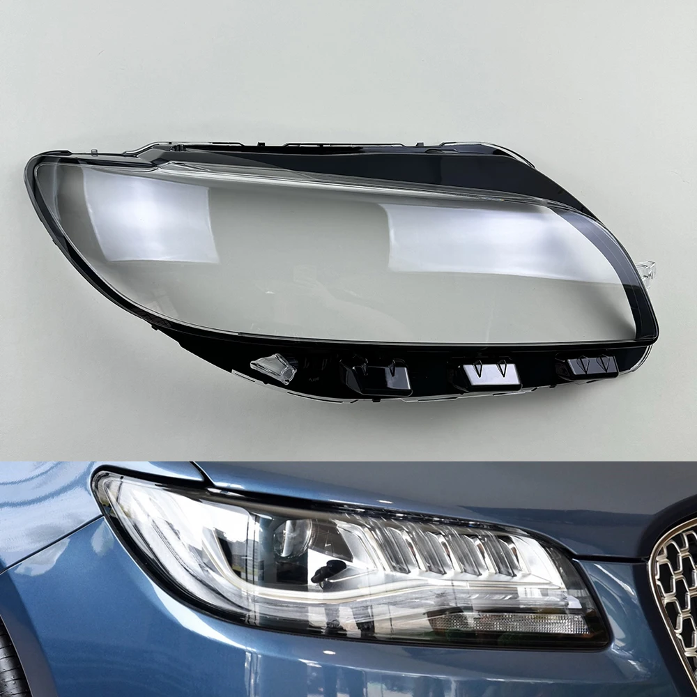 

For Lincoln MKZ 2017-2020 Headlight Transparent Shell Headlamp Cover Lens Plexiglass Replace The Original Lampshade