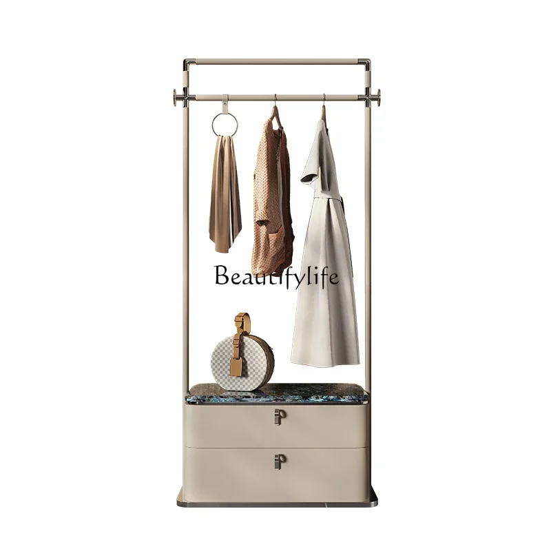

FG10Italian minimalist coat rack floor-to-ceiling master bedroom rack