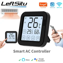 Tuya Smart Air Conditiong Thremostat Built-in Temperature Humidity Sensor For IR Remote AC Work with Alexa Google