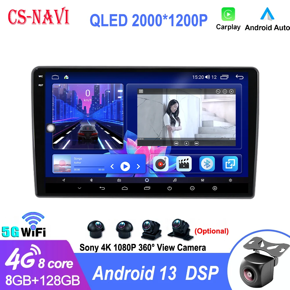 

Android 13 For Hyundai H1 II 2 TQ 2007 - 2015 Car Radio Multimedia Video Player Navigation stereo GPS No 2din Carplay 4G WIFI