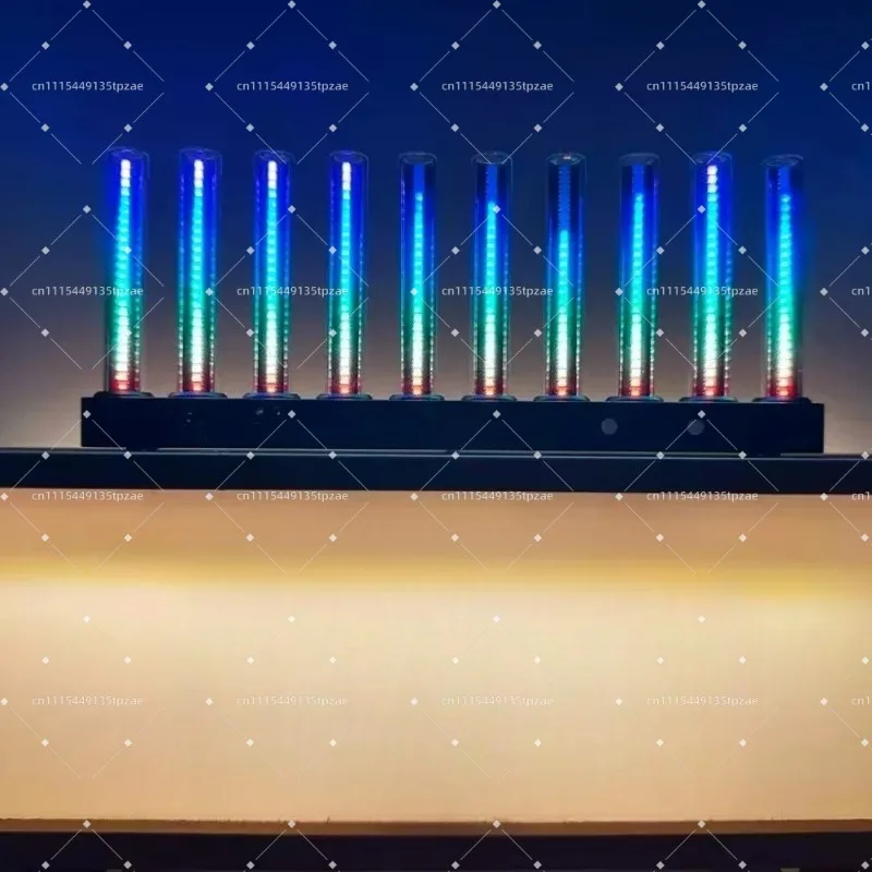 LED Pickup Quasi Glow Spectrum Ambient Light Sound Control Music Spectrum 10 Bit RGB Aluminum Alloy Base Desktop Rhythm Light