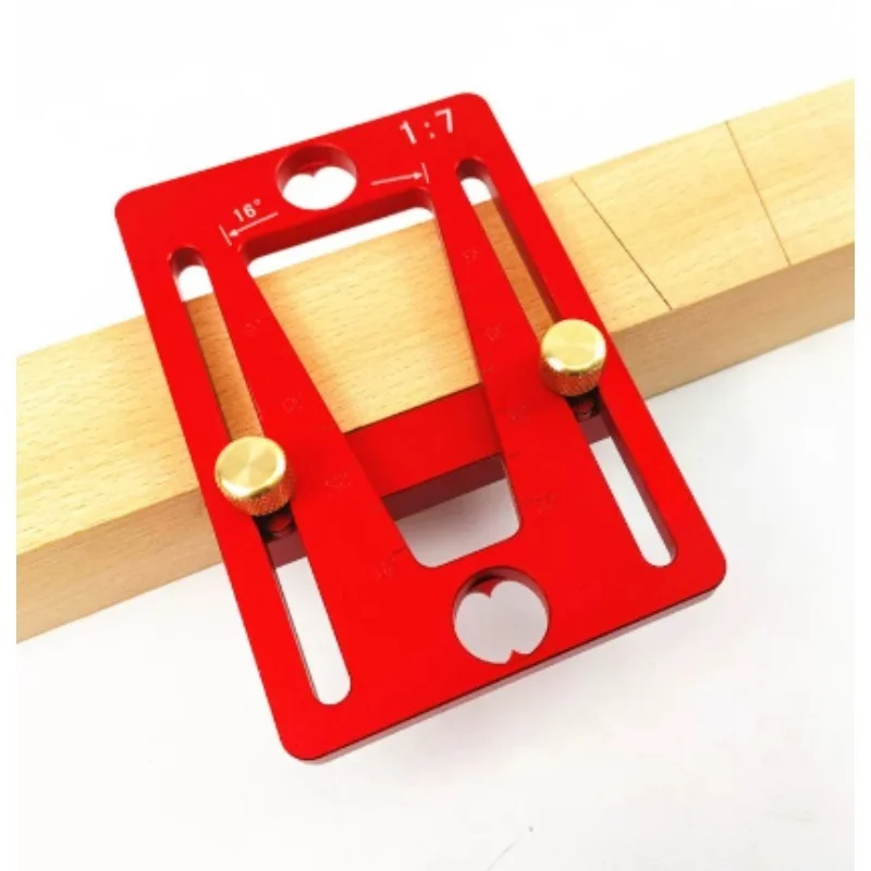 Aluminum Alloy Dovetail Marker 1PC Woodworking Mortise Tenon Marking Gauge Template for Joint Scribing