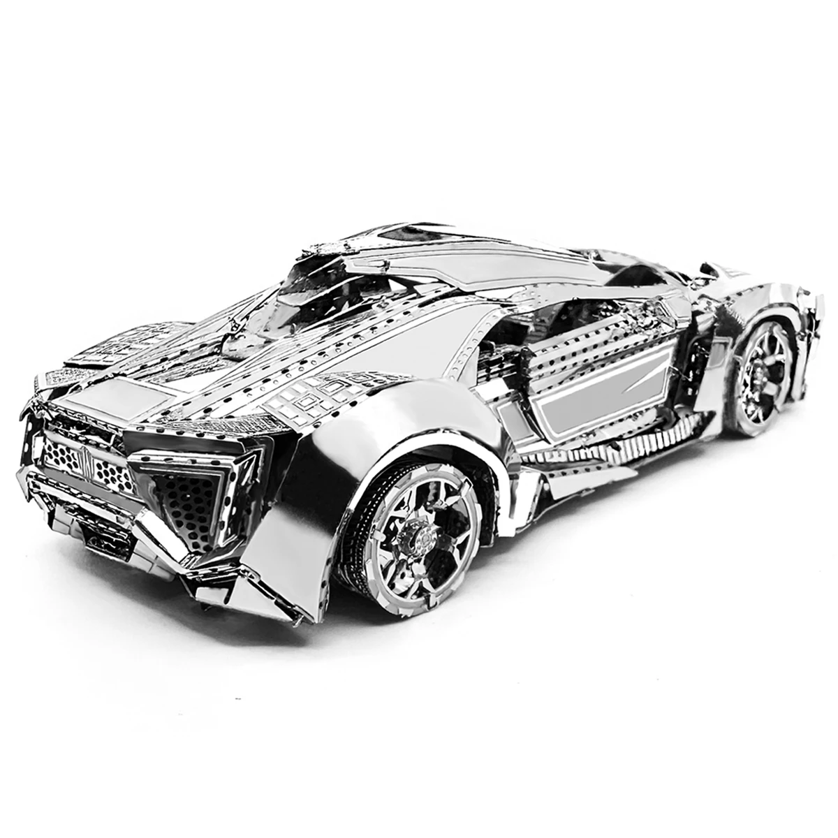 Supercar-rompecabezas de Metal 3D, kits de modelos DIY, rompecabezas cortado con láser, juguete para niños
