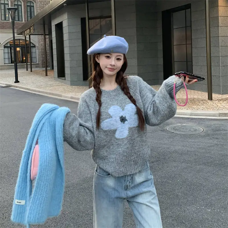 

Высококачественный вязаный ор-свитер, базовый слой, топ, женский осенне-зимний модный круглый Ne Long Sve, ультра-короткое боди