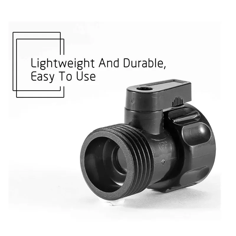 1 pc 3/4 inch plastic quick-connect garden water shut-off ball valve with male threaded coupling for hose-to-tap connection high