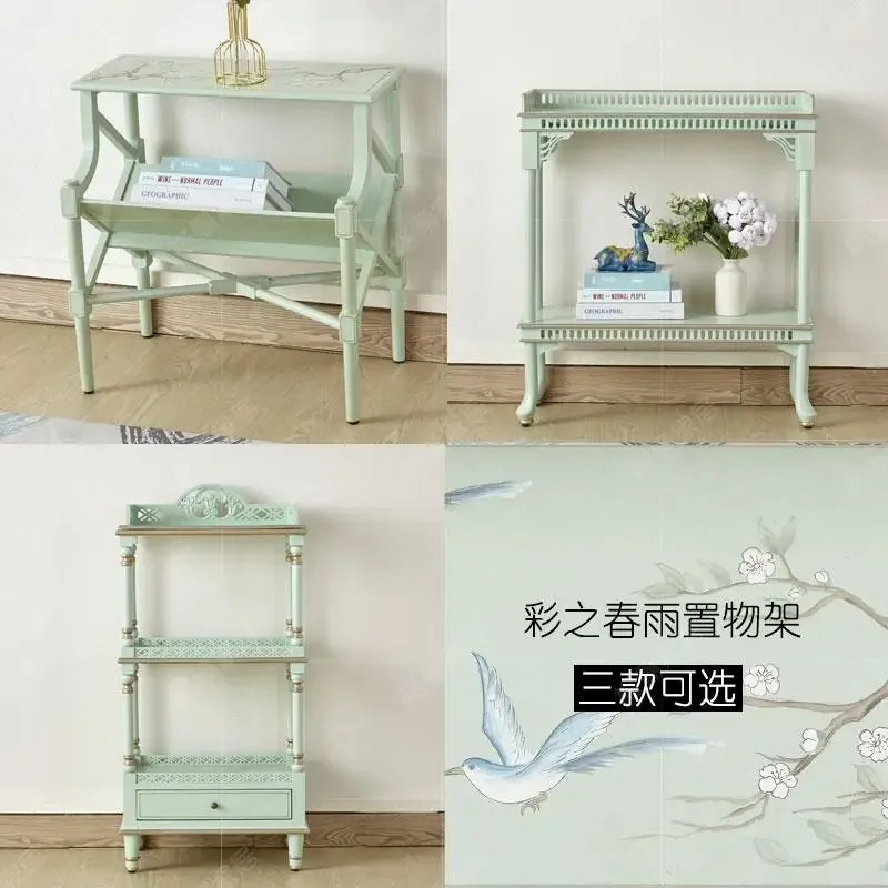 Bookshelf newspaper shelf hotel light luxury newspaper shelf