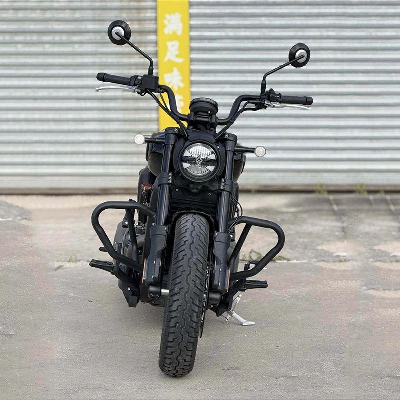 Motorcycle Engine Guard Crash Bar Frame Protection Bumper For Benda Dark Flag 500 Darkflag 500 V4 Black Flag 500 BD500-2