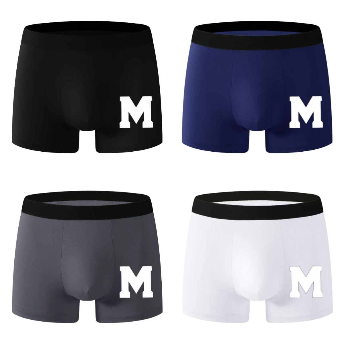 

2/4 PCS new close-fitting boxer shorts are a musthave for men black underwear for the summer of 2025 is comfortable High quality
