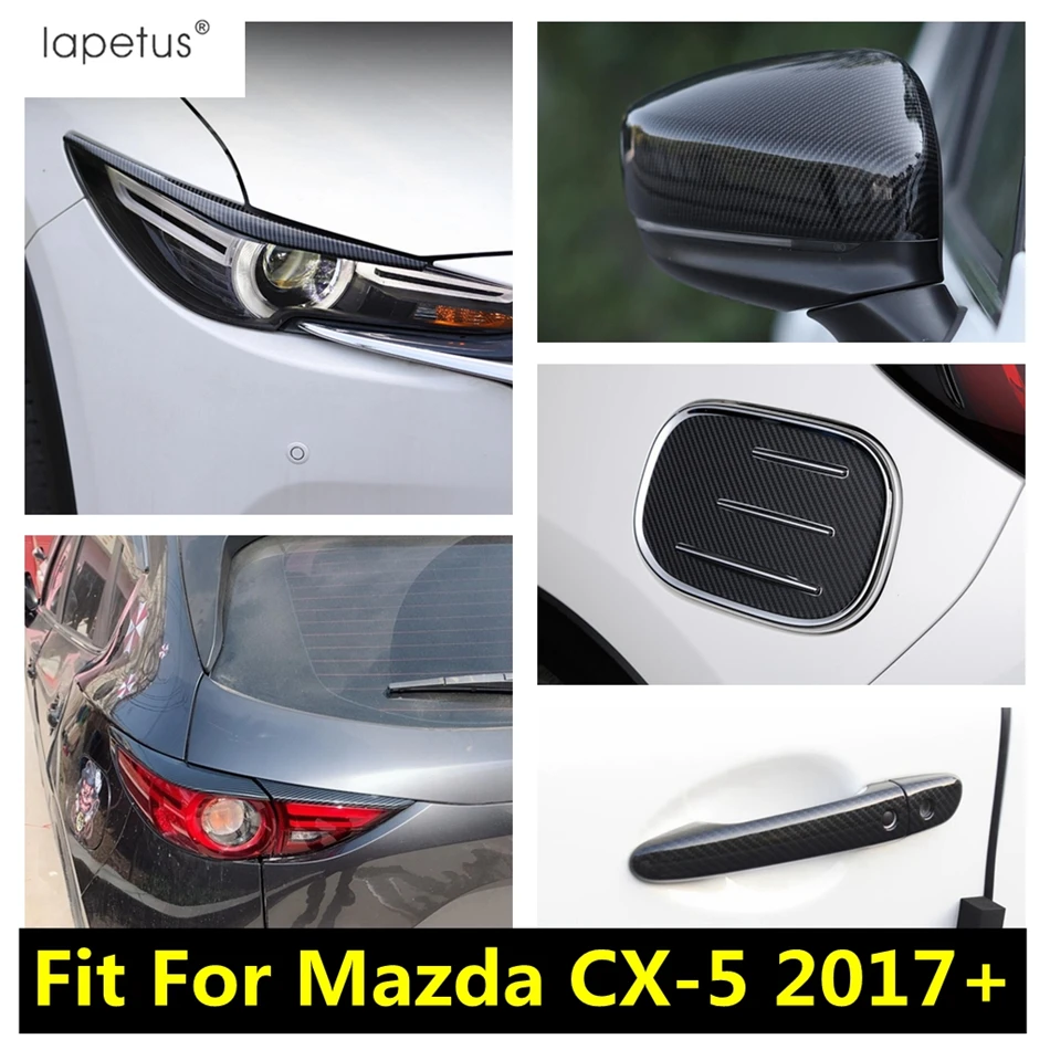 

Front Head Light Strip / Rear Tail Lamp Eyebrow / Door Handle / Fuel Tank Cover Trim Accessories For Mazda CX-5 CX5 2017 - 2023