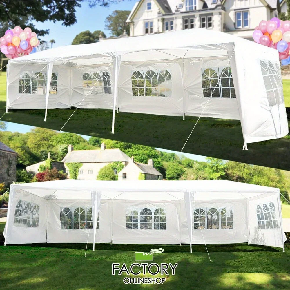 

Уличный шатер-беседка 10'x30' для патио, свадеб и вечеринок, с 5 окнами