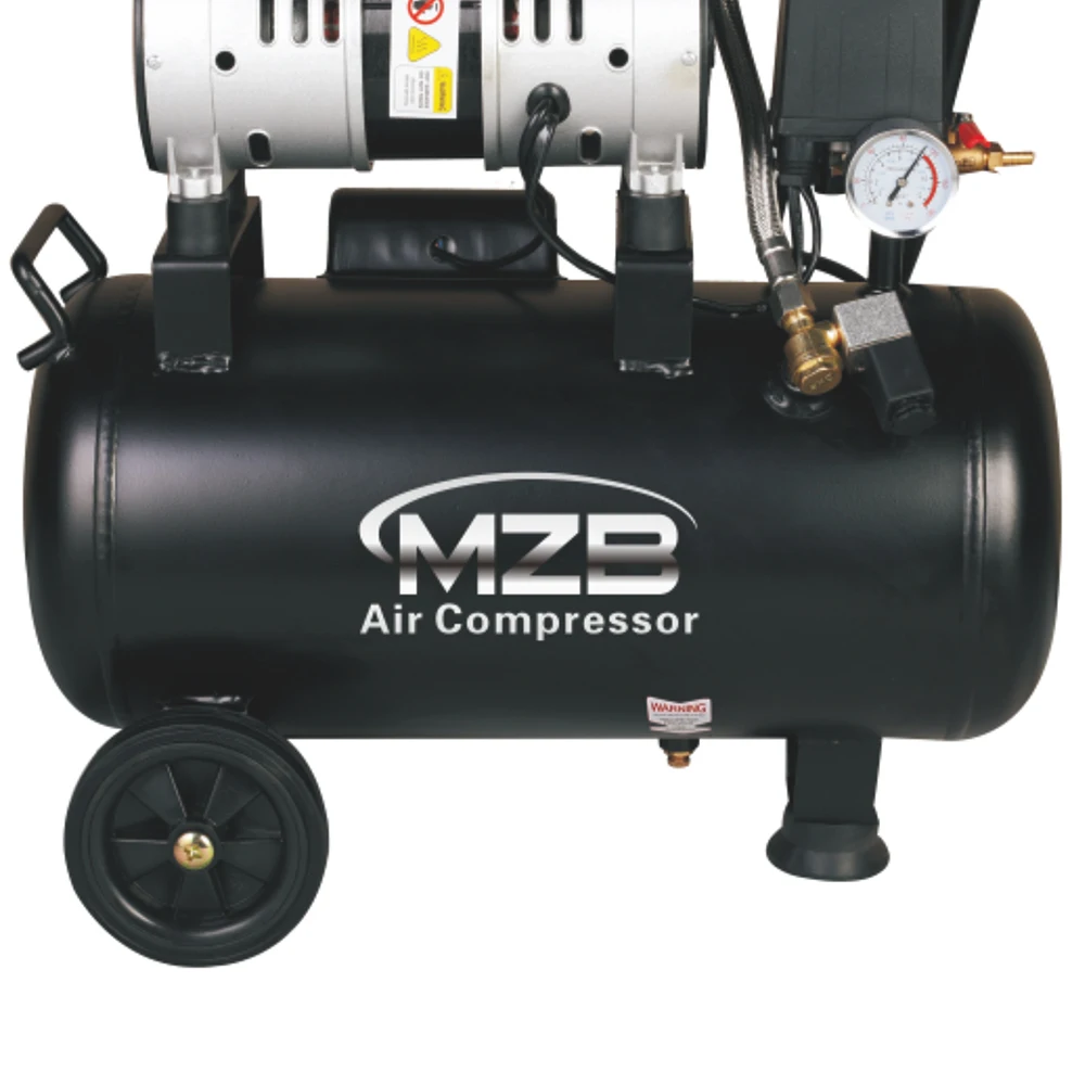 Preço da máquina do compressor de ar 24l 0,75hp sem óleo da China