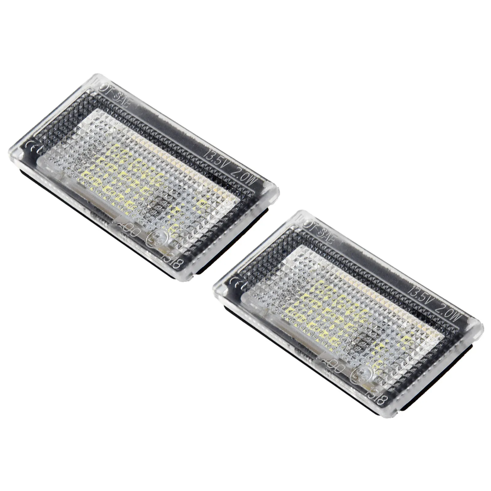 2PCS 18 LED License Plate Light For Mini Cooper S R50 R52 04-08 R53 01-06 No OBC Errors On All Application Models.