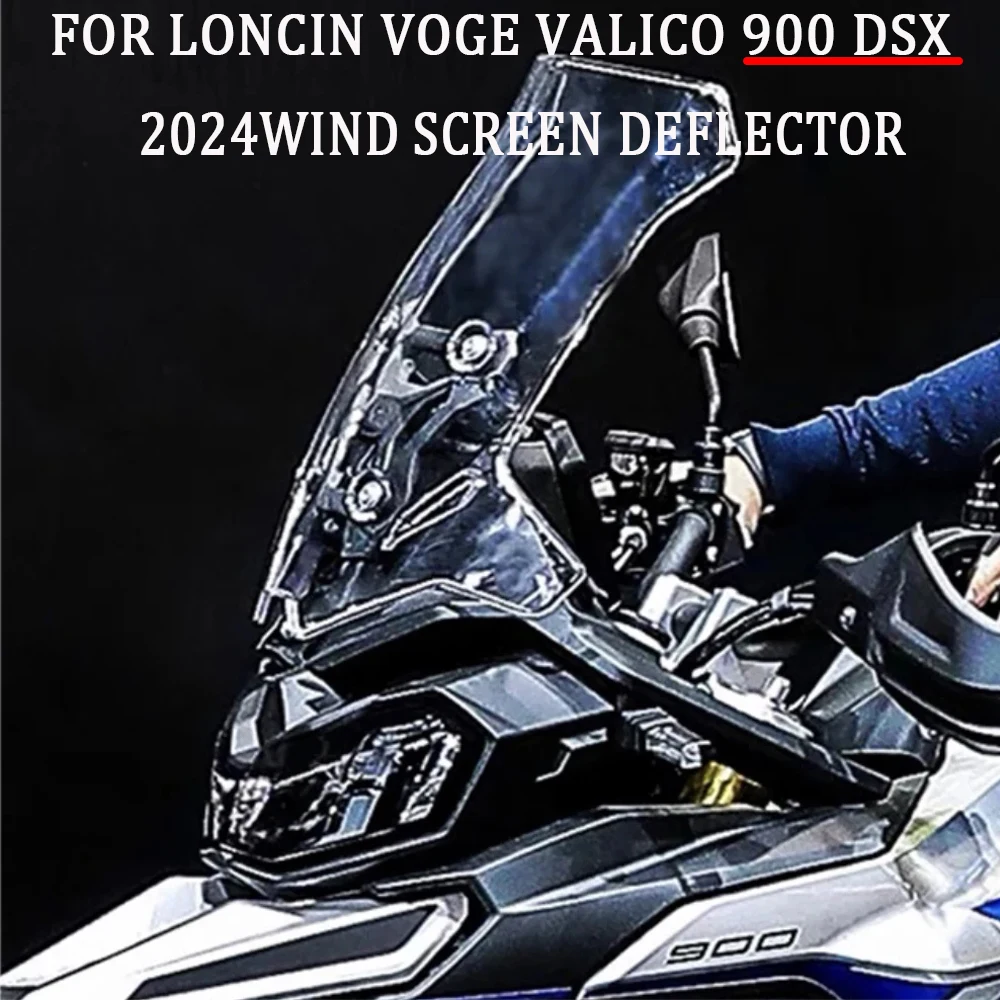

DS900X RAISED WINDSHIELD Motorcycle Screen New 2024 Windshield For Loncin VOGE Valico 900 DSX DS 900 X Increase Wind Screen Defl