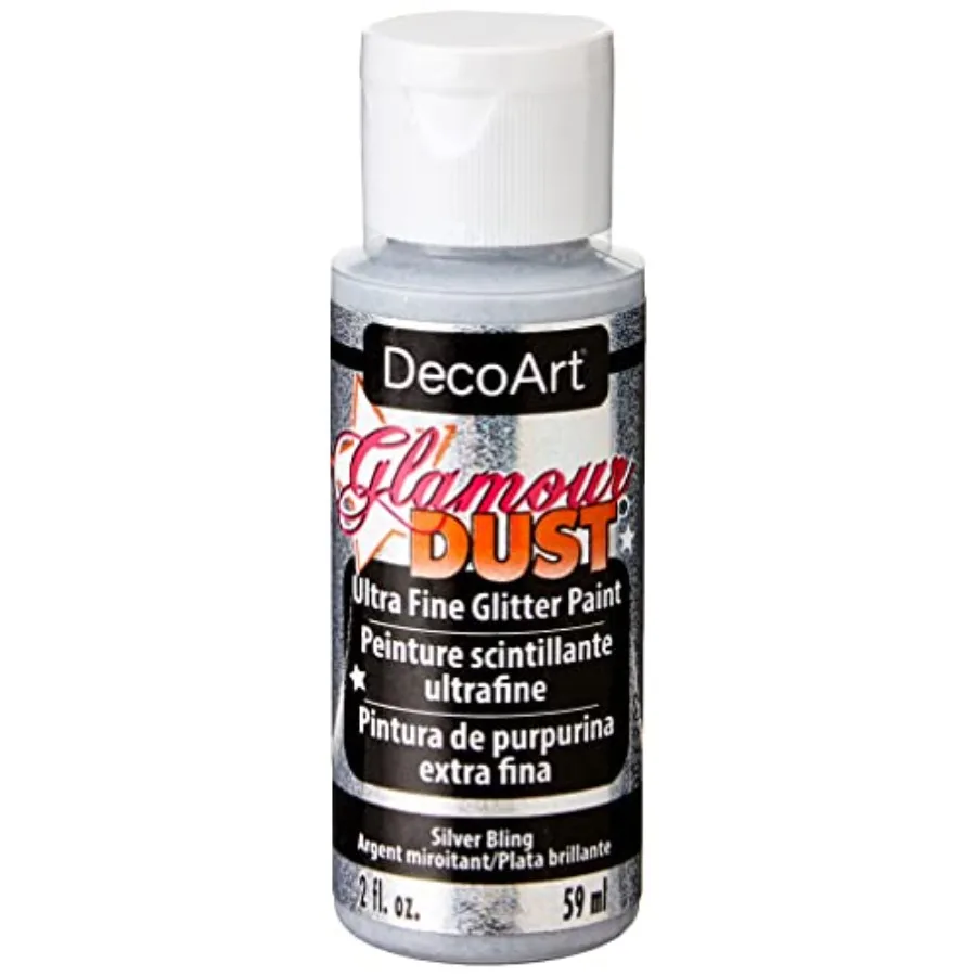

Glamour Dust 2-Ounce Silver Bling Glitter Paint