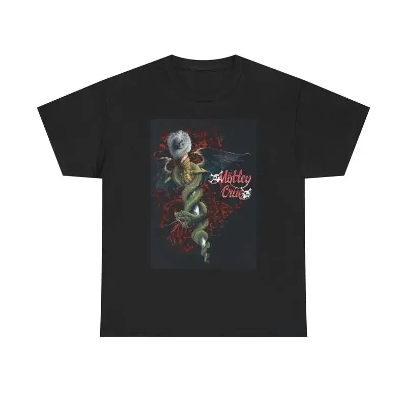 Motley Crew T Shirt Retro Rock Band Merch Heavy Cotton