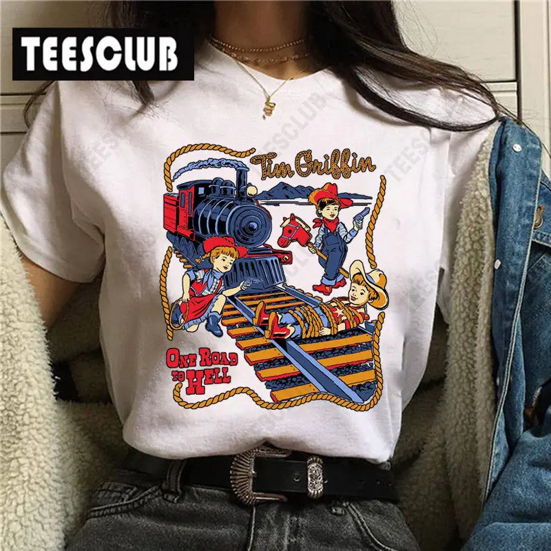 Satan Horror T Shirt Women European-style Demon Print Short-sleeved Round-neck Casual Multi-purpose Children's and Adult T-shirt