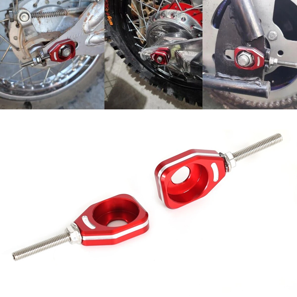 3D CNC Rear Chain Adjusters Tensioner Axle Blocks For HONDA CRF110F 2013 2014 2015 2016 2017 2018 2019 2020 2021 2022 2023 2024