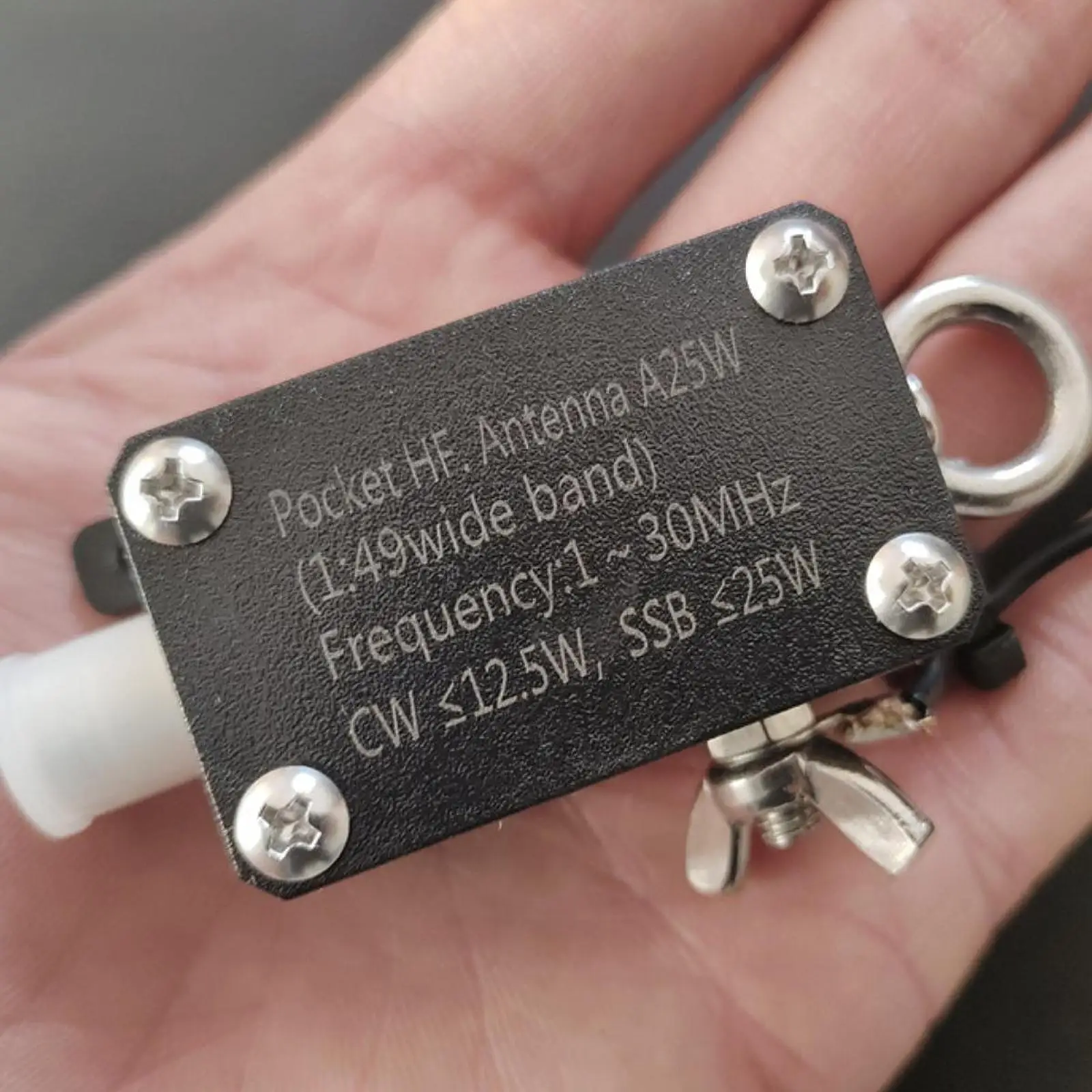 

Mini Balun HF Shortwave Antenna Improve Signal Reception Outdoor Antenna with