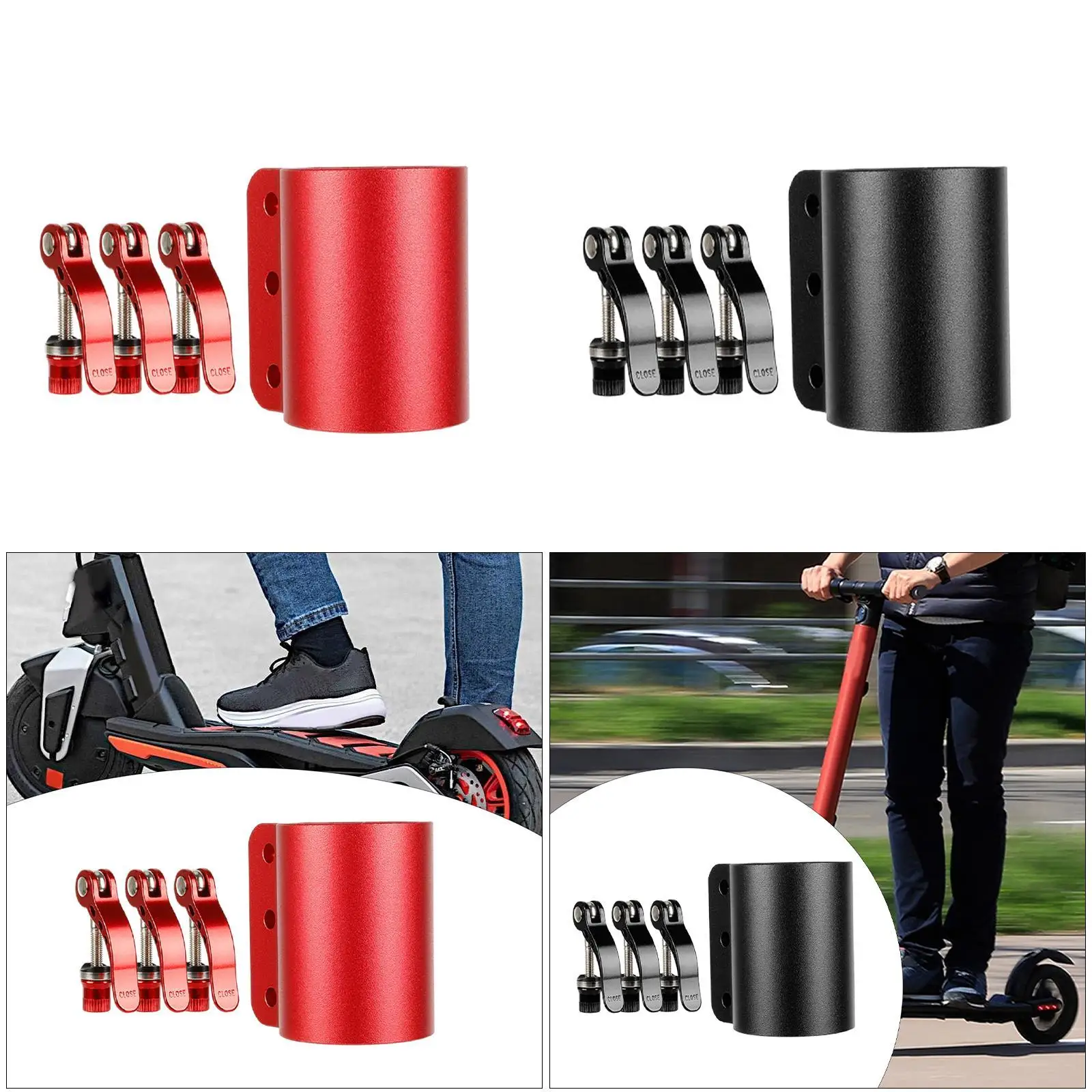 Scooter Folding Clamp Tools Accessories Fixation Pole Stabilizer Fixings Tools Foldable Latch for Women Cycling Men