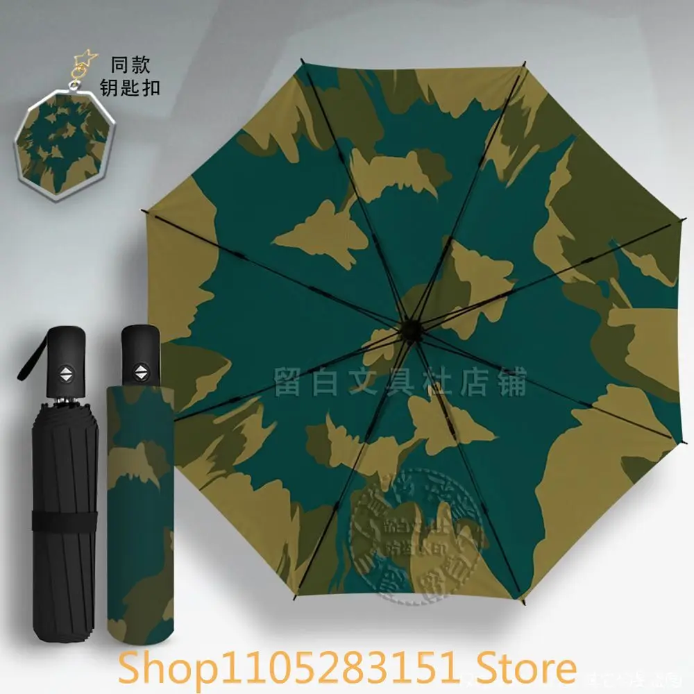 Limbus Company Dulcinea Anime Cosplay Automatic Eight-Bone Portable Folding Sun Rain Umbrella Christmas ornament Fans Gift - view 3