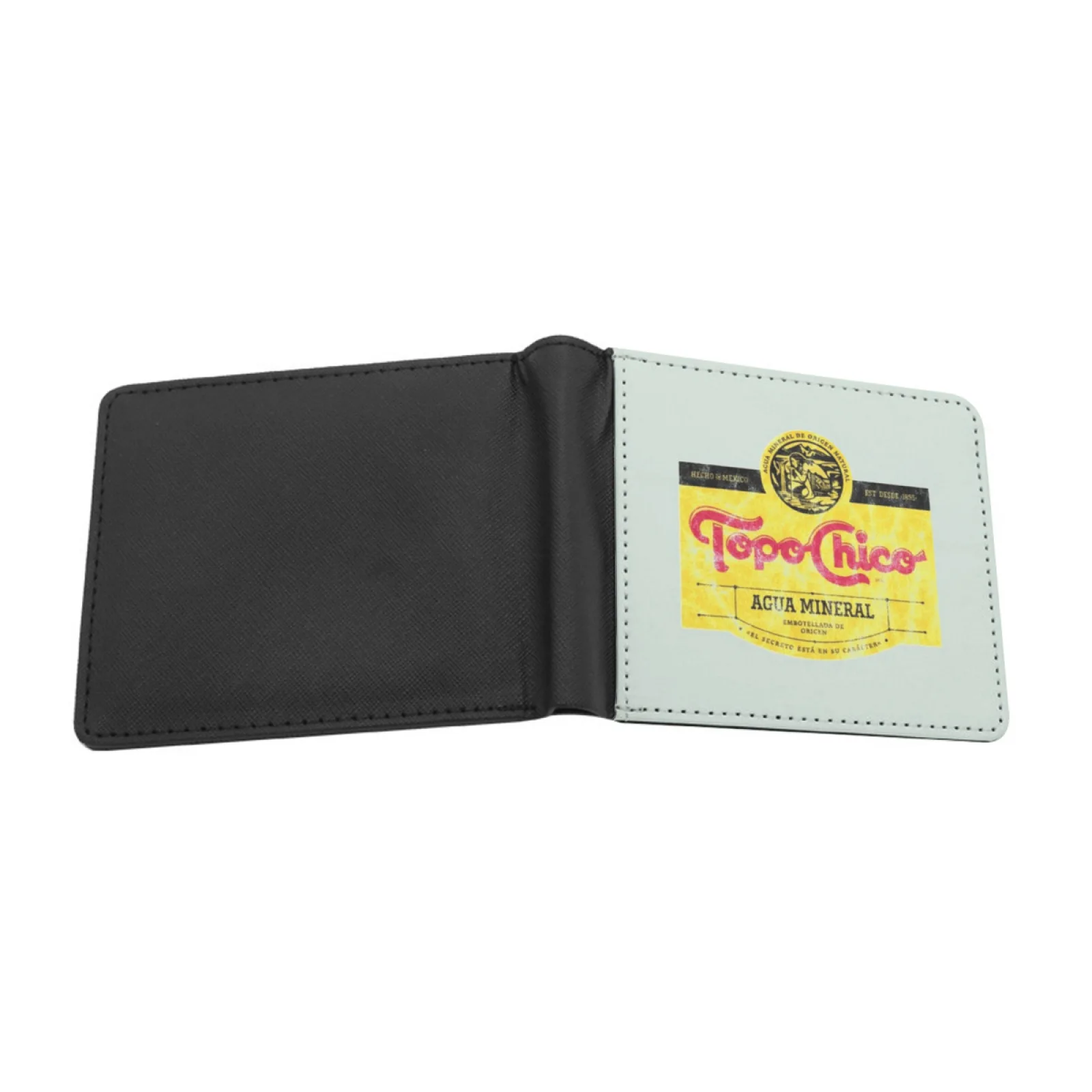 Topo Chico Agua Mineral Worn And Washed Logo Sparkling Mineral Men Wallets Card Man Wallet Short Purse Bi-Fold Personalized