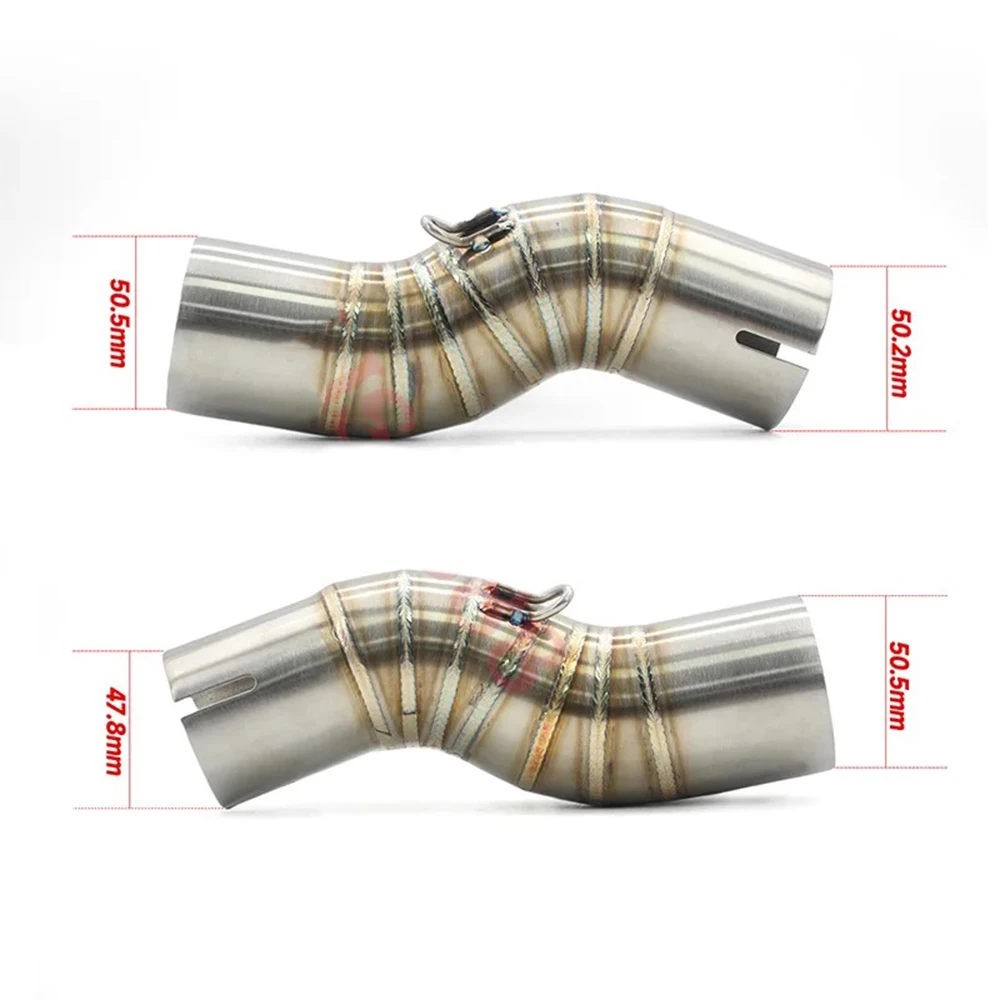 GSX1300R Motorcycle Exhaust Muffler Middle Link Pipe GSX 1300R HAYABUSA For SUZUKI Drum Removal Connect Slip On Connector